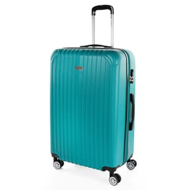 ITACA - Valise Grande Taille 23Kg Rigide Spacieuse XL pour Soute Avion Ultra Résistante Valise Extensible avec Cadenas à Combinaison Idéale pour Voyages Longs Et Moyens Séjours., Vert Menthe