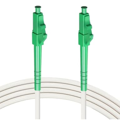 Lumitrex 10m Câble Fibre Optique LC vers LC Jarretière Simplex Monomode OS2 9/125µm LSZH Blanc Rallonge Fibre Optique pour Freebox Box Internet Routeur FTTH FTTB FTTx