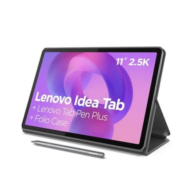 Lenovo Idea Tab - Tablette Tactile, IA intégrée 11'' 2.5K, 90Hz (MediaTek Dimensity 6300, 8Coeurs, RAM 8Go, UFS 2.2 128Go, Android 15, Wifi5 + Bluetooth) Lenovo Tab Pen - Gris