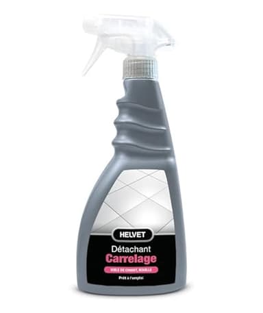 Nettoyant Carrelage Helvet – Détachant pour Sol & Joint : Elimine la Rouilles, Traces et Voiles de Ciment, Calcaire, 500.00 ml (Lot de 1)