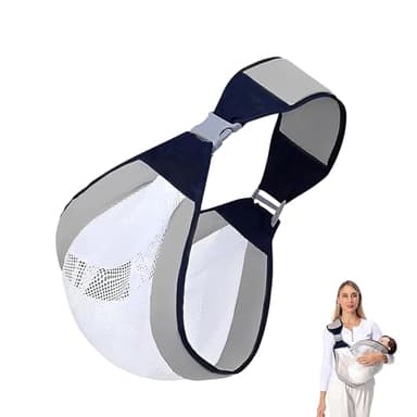 MUNTE Porte Bebe Hanche en Coton, Baby Sling Baby Carrier avec Bandoulière Réglable, Porte Bébé Hanche pour Bébés de 0 à 36 Mois, Capacité de Charge Sûre de 20 kg, pour Une Utilisation en Extérieur