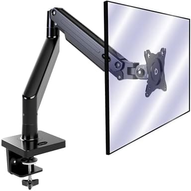 Invision Support PC Ecran Bras pour Écrans 24"-40" VESA 75/100mm Pince de Bureau Ergonomique Réglable en Hauteur 2-15kg (MX450)