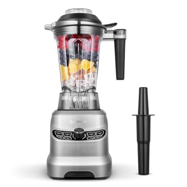 AMZCHEF Blender Mixeur à 8 Vitesses Sélectionnables | 1800W Puissant High Speed Mixer Blender Professionnel | Blender Bol 1,85L Pour Glace Pilée, Shakes, Glace Pilée, Smoothie Fruit Surgeles