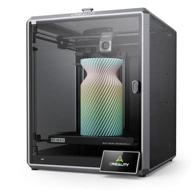 Creality Official K1 Max Imprimante 3D, Haute Vitesse 600mm/s Max avec Mise à Niveau Automatique, Double Refroidissement, Fonction AI Intelligente, Taille d'impression (300x300x300mm)