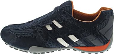 Geox Homme Uomo Snake L Sneakers, Navy, 41 EU