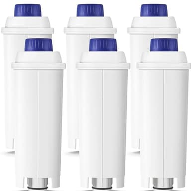 Molifal 6 pièces Filtre de remplacement pour De'Longhi DLSC002, SER3017, 5513292811 - Compatible avec Dinamica, Magnifica S, Eletta Explorer, ETAM, EPAM et ECAM