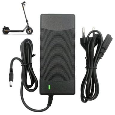 Nzkeuf Chargeur Trottinette électrique, 42V 2A Chargeur Hoverboard, Charge Rapide pour Hoverboard, Bici Equilibrata, Scooter électrique, E-Bike DC 5,5 x 2,5 MM