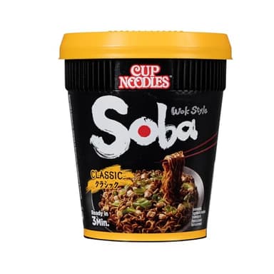 NISSIN - Soba Cup - Classic - 1 carton de 8 cups de 90g