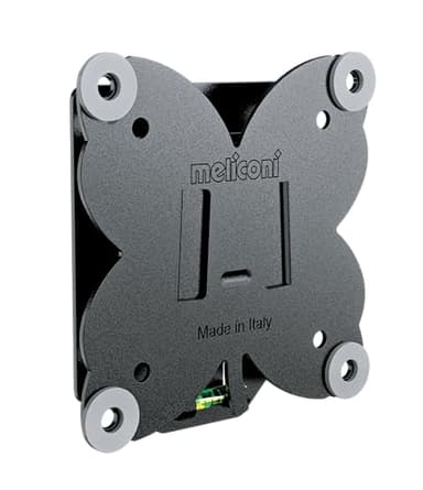 Meliconi Slimstyle Plus 100 S Support Mural Fixe pour TV en placoplâtre, pour TV de 14" à 32", Vesa 75-100, fabriqué en Italie