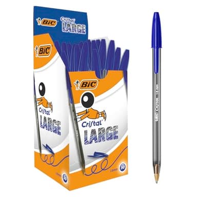 BIC Stylo à bille Cristal Large 1,6 mm Bleu