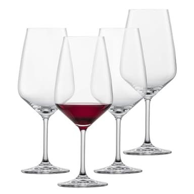 SCHOTT ZWIESEL Verres à vin rouge Bordeaux Tulip (set de 4), verres à bordeaux intemporels pour le vin, verres en cristal Tritan résistant au lave-vaisselle, fabriqués en Allemagne (art. n° 123607)