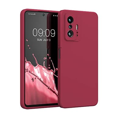 kwmobile Housse Compatible avec Xiaomi 11T / 11T Pro Coque - Housse de téléphone Souple et Fine en TPU Silicone - Sweet Cherry