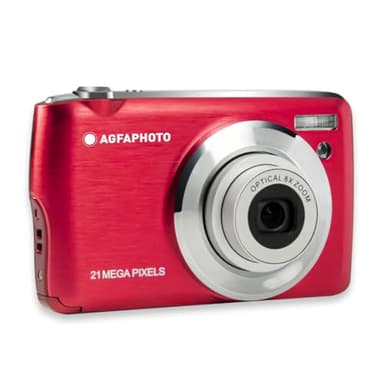 AgfaPhoto Realishot DC8200 - Appareil Photo Numérique Compact Cam, 21MP, Vidéo Full HD, Ecran LCD 2.7'', Zoom Optique 8X, Batterie Lithium, Carte SD 16GB et Sacoche Incluse
