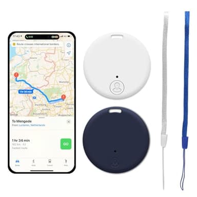 Localisateur de Clés avec Alarme, Tracker GPS Bluetooth pour Objets, Enfants et Animaux de Compagnie - Compatible iOS & Android - Smarttag pour Sacs, Vélos et Plus