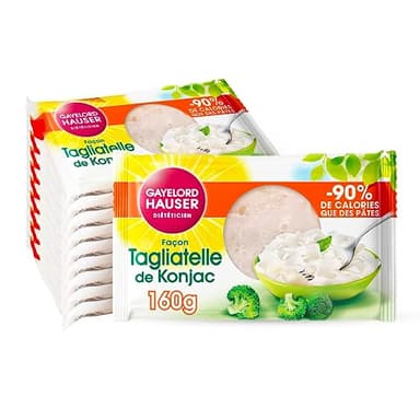 GAYELORD HAUSER - Tagliatelle de Konjac - Nature - Sans Rinçage - Prêt à l'Emploi - Lot de 10-160 g