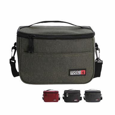 Coronel Tapiocca - Sac Isotherme Repas Parfait pour Bureau, Pique-nique, Voyages - lunch box isotherme - sac lunch box - petit sac isotherme - glacière souple isotherme - Sidney (Vert)