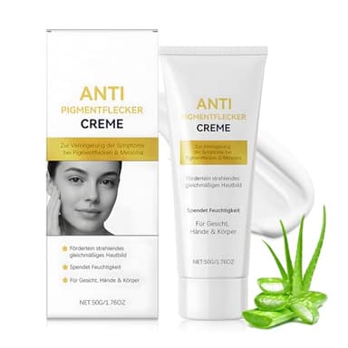 Crème Anti Tache Brune Visage, Anti Taches Brunes Visage, Creme antitache visage, Contient de l'extrait Naturel D'aloe Vera. Peut être Utilisé sur le visages, les Mains et le Corps pour Hydrater