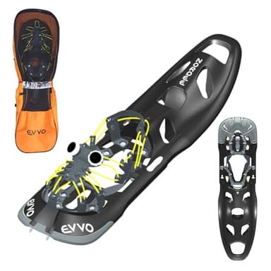 EVVO - NORDEE - Raquette à Neige Made in France avec Portance évolutive, Serrage Fidlock Winch®, pour Homme et Femme avec Sac de Transport Inclus, Tout Terrain, Randonnée Neige (L (EU 42 – 48))