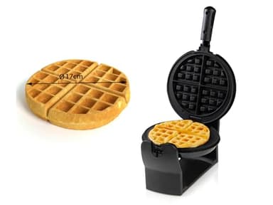 Domo DO9223W Gaufrier belge, en fer, noir