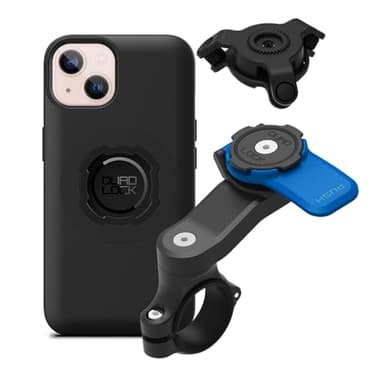Quad Lock Support Téléphone pour Guidon de Moto avec Amortisseur de Vibrations et Coque MAG pour iPhone 13