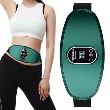 Massageur Abdominal,Massageur Vibrant pour Ventre - Appareil Avec Intensités Réglables - Stimulateur Sans Fil Brûleur De Graisse Pour Détente Et Entraînement Taille Pour Femmes Et Hommes À