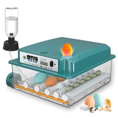 CoInceptus Couveuse Oeuf Automatique, Incubateur Oeuf Automatique 12-16 Oeufs avec Retournement Automatique des œufs et Ajout Automatique d'eau, Couveuses pour œufs de Volailles