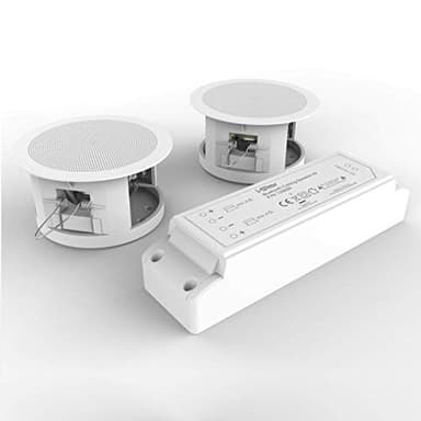 i-Star Enceinte Encastrable Plafond Bluetooth Kit Complet, Haut Parleur Plafond Encastrable