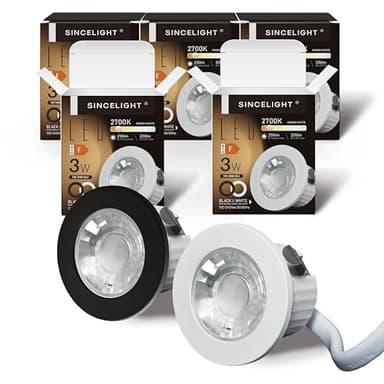 MINI Spot encastré, petit spot encastrable pour plafond, armoire, vitrine, étagère, découpe de trou 35mm, remplacements MR11, étanche IP54, blanc chaud 2700K, RA≈92, paquet de 5