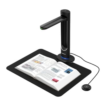 VIISAN K48 A3 Overhead Scanner de livres – Capteur 48 MP, 600 DPI, lissage automatique de la page, positionnement laser, vidéo 4K, OCR & Text-to-Speech, USB 3.0 Scanner de documents pour Windows