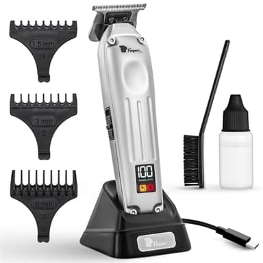 Fagaci Tondeuse de Finition Professionnel 0mm, Tondeuse de Precision Homme avec Netteté 5 Fois Plus Longue, Tondeuses Contour Hommes Cheveux avec Moteur Sans Balais, Tondeuses Barbe Professionnelle