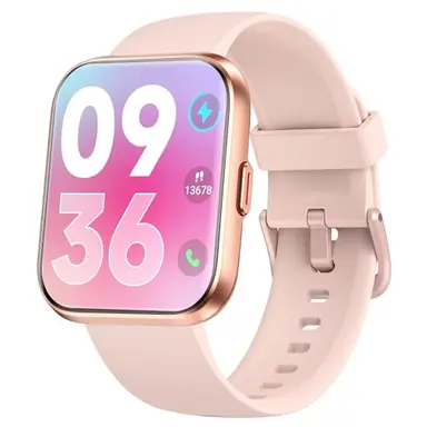 Montre Connectée Femme Homme, 1.8" AMOLED Smartwatch avec Appel, Alexa Intégrée, Smartwatch pour 100 Modes Sport, Fréquence Cardiaque, Sommeil, SpO2, IP68 Etanche Podometre pour Samsung, iOS, Android
