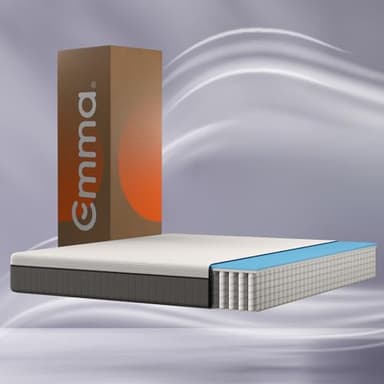 Emma Matelas Original II Plus | Mousse à mémoire de Forme, Ressorts ensachés | 160x200 cm | 22 cm | Moyen-Ferme (H7) | Soutien à 5 Zones | Ergonomique | Ultra Respirant | Housse Lavable | Air +