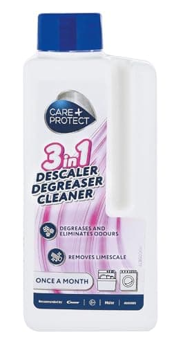 CARE+PROTECT Détartrant Liquide 3 EN 1: Détartre - Dégraisse - Désinfecte - Nettoyant Universel Pour Lave-Vaisselle et Lave-Linge - Elimine le Calcaire