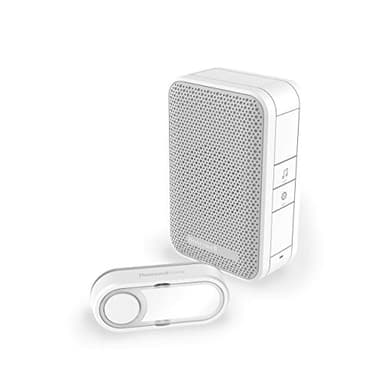 Carillon sans fil portatif Honeywell Home DC311S série 3 avec bouton-poussoir (blanc)