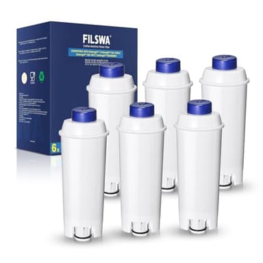 Adoucisseur de filtre à eau compatible avec machines à café Delonghi ECAM, Dinamica, Magnifica S, Rivelia, ETAM, Authentica, Esam, DLSC002, filtre pour machine à café Delonghi