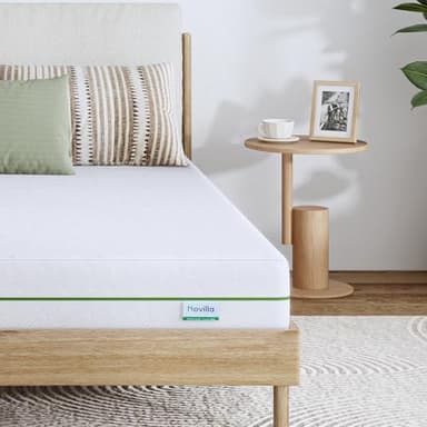 Novilla Matelas 80 x 200, Matelas en Mousse de Confort à 7 Zones, 14cm, Certifié Sûr et Fiable par CertiPUR-US et Oeko-TEX, Démontable et Lavable, Tissu Doux pour La Peau, Soutien Confortable