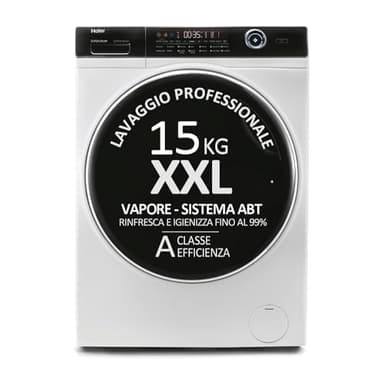 Haier I-Pro Series 7 Plus HW150-BP14986E Machine à laver 15 kg 1400 tours Moteur inverseur BPM Panier XXL éclairé Classe A H x L x P (cm) 98 x 70 x 63 Blanc