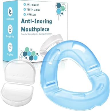 Orthèse Anti Ronflement | Ouverture frontale à 180° | Gouttière Dispositifs Anti-Ronflement Efficace Puissant, Prêt à l'emploi - Dispositifs Anti-Ronflement Unisex -Blue