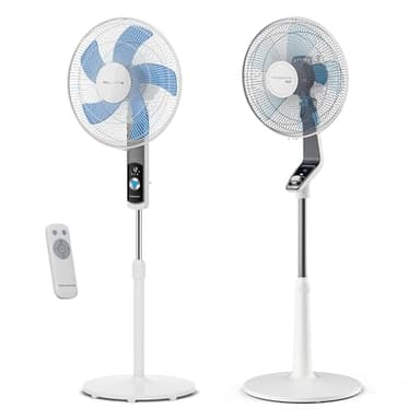 Rowenta Turbo Silence, Ventilateur sur pied, Silencieux, Puissant, Design durable, Écoénergétique, Timer - 12h VU5650F0 et VU5640F2