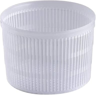 8x Faisselles Premium - Formes contenants de 400/600 g - Faisselles pour fromage, caciotta, ricotta, etc. | Fabriquées en Italie. Qualité alimentaire (400/600 g) (8x Faisselles)