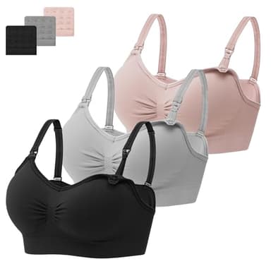 35PCS Soutien-Gorge d'allaitement Soutien Gorge Maternité,Bra de Grossesse Postnatal Prénatale sans Armature