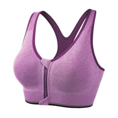 Soutien Gorge Ouverture Devant Femme Soutien Gorge Sport Maintien Extreme, BrassièRe Forte Poitrine Confortable Doux Mouvement Froncé sans Couture Grande Taille