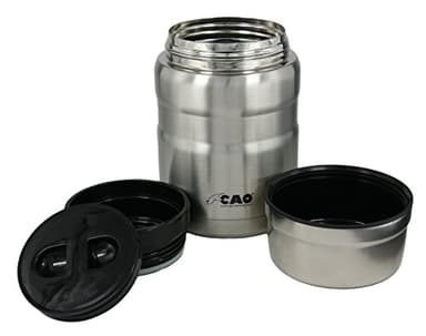 C.A.O. - Boite alimentaire isotherme 0,75 litres en Inox - Couleur Inox - Hauteur 18 cm - Diamètre ø 11 cm
