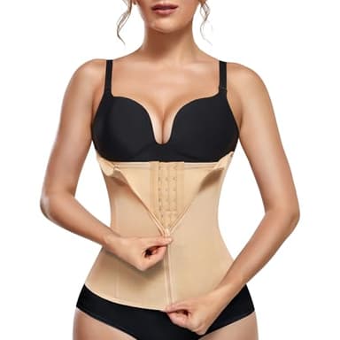 KUMAYES Gaine Amincissante Ventre Plat Femme Corset Minceur Serre Taille Body Sculptant Femme Gainant Ceinture Amincissante (Beige, S)