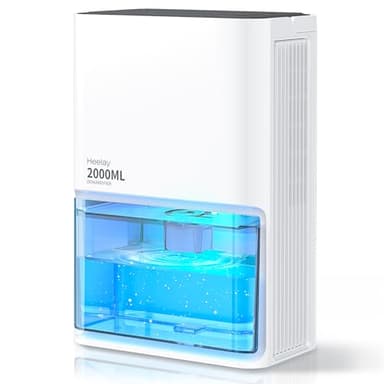 Déshumidificateur,2000ML Petit Déshumidificateur électrique à économie D'énergie de,Portable,Ultra Silencieux,Arrêt Automatique, éclairage 7 Couleurs,Pour Chambre,Salle de Bain et maison