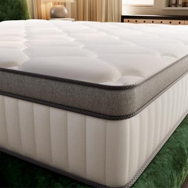 TXO Matelas 140x190 x 25 cm, Matelas Hybride Anti-Boulochage, soulagement de la Pression grâce à Une Conception en 7 Zones, Ressorts ensachés Individuellement avec fermeté Moyenne, certifié Oeko-Tex