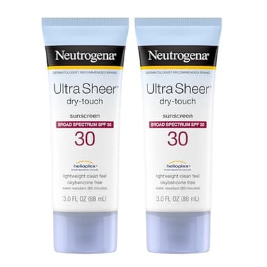 Neutrogena Ultra Sheer Dry-Touch Sunscreen, SPF 30, 3 Ounces (Pack of 2) by Neutrogena BEAUTY (English Manual)
