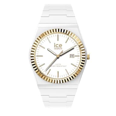 ICE-WATCH - Ice Power PW1 White Gold - Montre Blanche pour Femme avec Bracelet en Silicone - 024764 (Small)