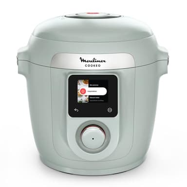 Moulinex Cookeo Wifi 10-en-1, Multicuiseur intelligent haute pression, 10modes de cuisson, Rapide, Sans surveillance, Guide de cuisson pas à pas, 6 L, CE96G310