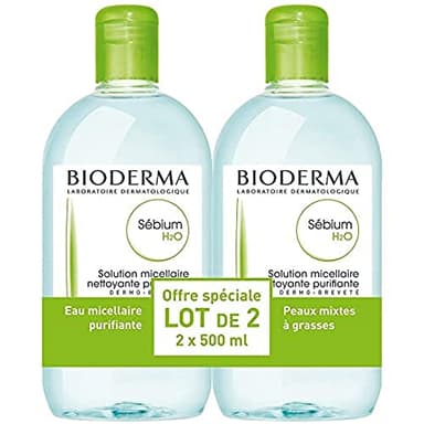 Bioderma Sébium H2O Solution Micellaire Lot de 2 x 500 ml